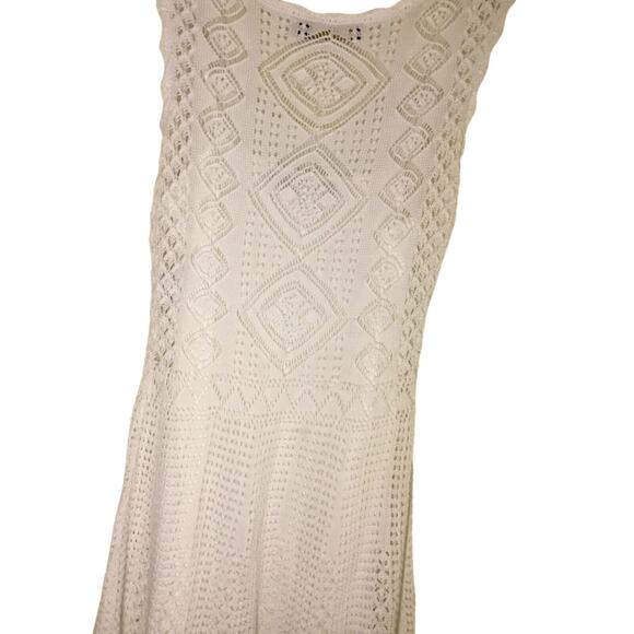 Polo Ralph Lauren white Cotton crochet Knit Pointelle Dress - Picture 9 of 9
